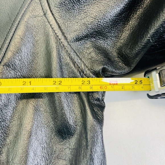 Vintage 1986 Wilsons Hooded Quilted Lined Leather Jacket Cinch‎ Waist 1X - Picture 13 of 14